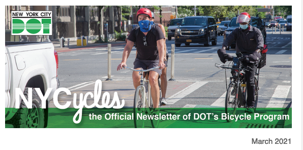 NYC DoT Bike Newsletter